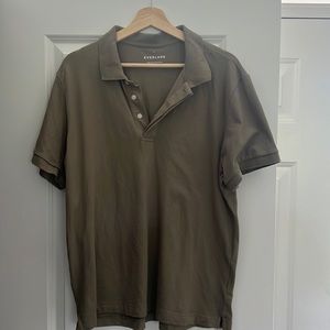 Green Everlane Polo